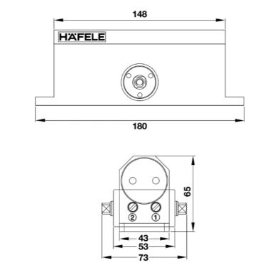 Thiết bị đóng cửa tự động Hafele 499.30.003 - Giá giảm 22% chỉ 624.846₫, mở nhanh, an toàn, tiết kiệm