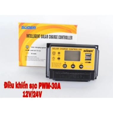 Thiết bị sạc pin năng lượng mặt trời 30A 12V/24V chính hãng Độ bền cao, điều khiển thông minh, giá chỉ 163.000₫ 3