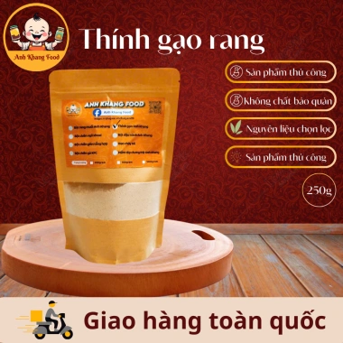Thính gạo rang thủ công cực thơm nếp nhung tám thơm - ANH KHANG FOOD 250g/500g 2 Thính gạo rang thủ công cực thơm nếp nhung tám thơm - ANH KHANG FOOD 250g/500g 2