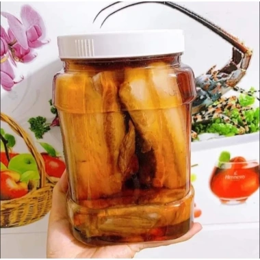 Thịt ba chỉ ngâm mắm nứi 1kg - Không tính nước, hàng nhà làm, bao mới, giảm còn 160k