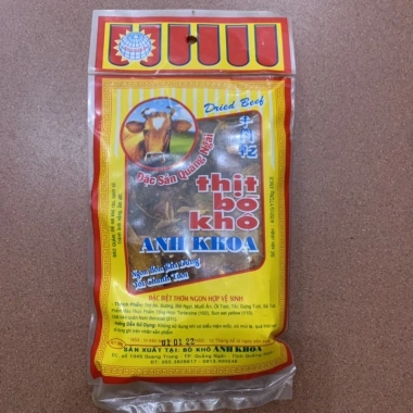 Thịt Bò Khô Anh Khoa miếng gói to 300g - Giá ưu đãi 300.000đ, giảm từ 363.000đ