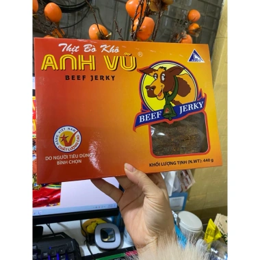 Thịt Bò Khô Anh Vũ 500g - Hương vị đậm đà, quà biếu tặng, giá ưu đãi 595.000₫ 5