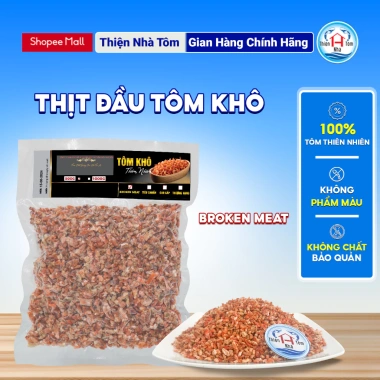 Thịt đầu tôm khô vụn Broken Meat Thiện Nhà Tôm - Ưu đãi 185k, thơm ngon
