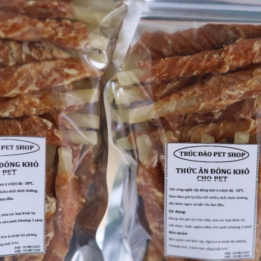 Thịt gà cuộn da bò sấy khô cho chó – Bảo vệ răng chắc khỏe, bánh thưởng ngon, 56.000₫ 6