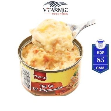 Thịt gà xốt Mayonnaise Vissan 85g - Hộp nhỏ, Chicken Spread, Giá chỉ 26.000đ