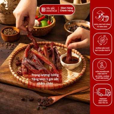 Thịt lợn gác bếp Tây Bắc TB03 chẩm chéo - Heo hun khói chuẩn Mường Lò, giảm 17%