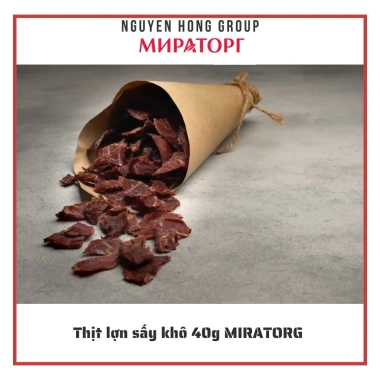 Thịt lợn sấy khô Nga 40g Miratorg - Nguyên chất, đậm vị, giá ưu đãi 71.012đ