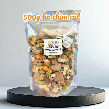 Thịt sấy đông khô 500g hỗn hợp đa loại cho chó mèo - Dinh dưỡng cao, giá 175k 4