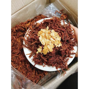 Thịt sấy khô cháy tỏi thơm ngon đậm đà 500g-1kg VSATTP, chứng nhận, giảm còn 110k 2