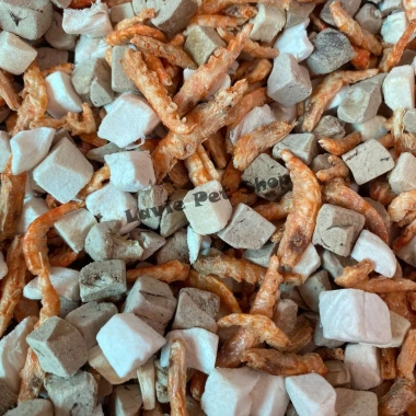 Thịt sấy mix pet 200g tôm, gà viên, gan vịt sấy khô - Dành cho chó mèo, 68.000 VND 2