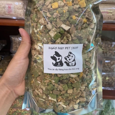 Thịt sấy vụn mix gà, gan, trứng, cá, tôm - Đông khô cho chó mèo hamster, 39.000₫ 2
