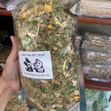 Thịt sấy vụn mix gà, gan, trứng, cá, tôm - Đông khô cho chó mèo hamster, 39.000₫ 4
