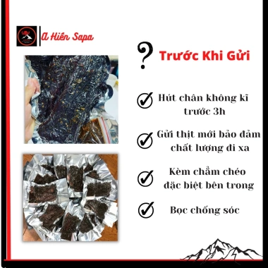 Thịt trâu gác bếp chuẩn Tây Bắc 500g-1kg, kèm chẳm chéo ướt và mắc khén, giảm 21% chỉ 625.000₫
