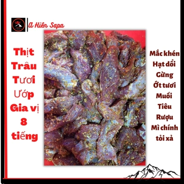 Thịt trâu gác bếp chuẩn Tây Bắc 500g-1kg, kèm chẳm chéo ướt và mắc khén, giảm 21% chỉ 625.000₫