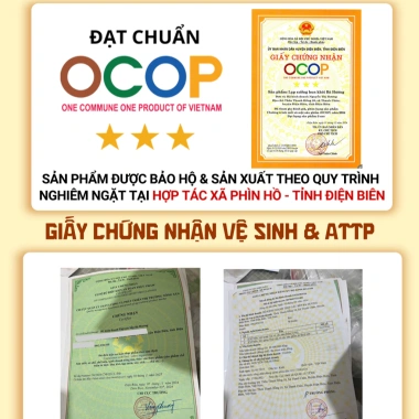 Thịt trâu gác bếp Tây Bắc HUGI FOOD OCOP 500g Điện Biên, hộp quà Tết 450.000₫ 3