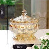Thố Thuỷ Tinh Pha Lê Mạ Vàng Đựng Bánh Mứt, Kẹo, Hạt Dưa - Loại To Mẫu Mới 4