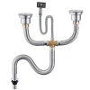 Thoát Nước Nhà Bếp Đôi Xi Phòng 110mm Ống Bồn Rửa Chén Inox - Giá Giảm 255k