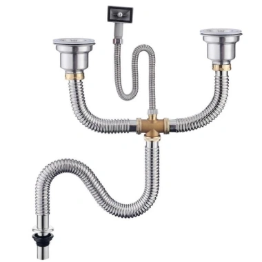 Thoát Nước Nhà Bếp Đôi Xi Phòng 110mm Ống Bồn Rửa Chén Inox - Giá Giảm 255k Thoát Nước Nhà Bếp Đôi Xi Phòng 110mm Ống Bồn Rửa Chén Inox - Giá Giảm 255k