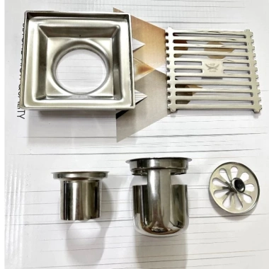 Thoát sàn inox 304 ngăn mùi hôi mặt 12x12 - Chống mùi, bền bỉ, giá ưu đãi 166k
