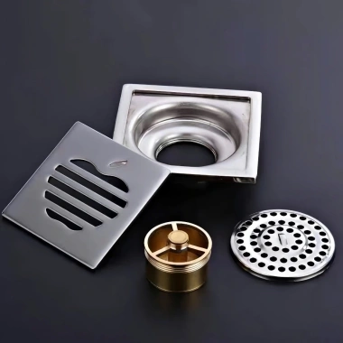 Thoát Sàn Nhà Tắm INOX 12x12cm TS05 Ngăn Mùi Chống Côn Trùng - Giá 152.000đ 5 Thoát Sàn Nhà Tắm INOX 12x12cm TS05 Ngăn Mùi Chống Côn Trùng - Giá 152.000đ 5