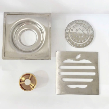 Thoát Sàn Nhà Tắm INOX 12x12cm TS05 Ngăn Mùi Chống Côn Trùng - Giá 152.000đ