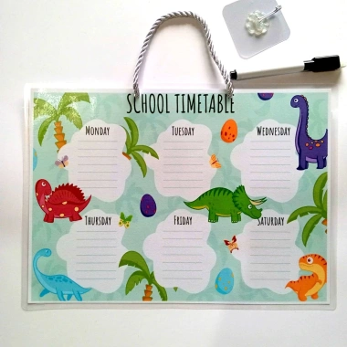 Thời Khóa Biểu Học Sinh A4 Nhựa Kháng Nước, Viết Xóa Dễ Dàng, Kèm Dây Móc Treo và Bút - 23.000 VND 8