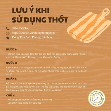 Thớt gỗ nghiến tròn đa kích cỡ, không tâm - Giá chỉ 110.000đ, chất lượng bền bỉ 6