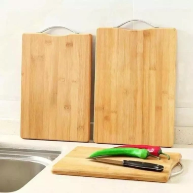 Thớt Gỗ Tre Tự Nhiên Kháng Khuẩn, Có Móc Treo, Chống Nấm Mốc - Giá 60.000đ 3