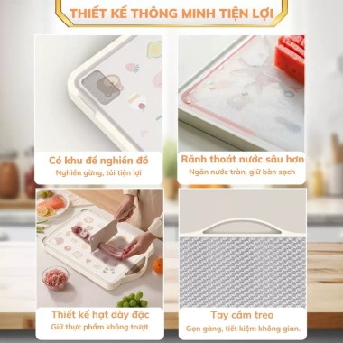 Thớt inox 304 kháng khuẩn 2 mặt COPCOP Mặt nhựa lúa mạch + inox, chỉ 300.000VND 9 Thớt inox 304 kháng khuẩn 2 mặt COPCOP Mặt nhựa lúa mạch + inox, chỉ 300.000VND 9