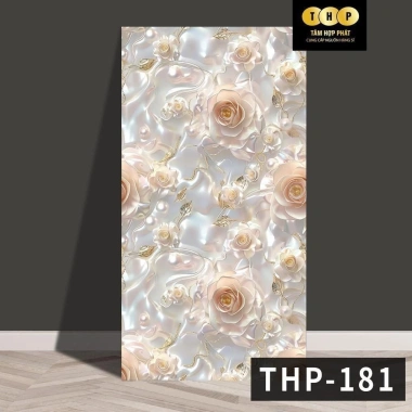 THP-50 & THP-178 Tấm Dán Tường Bướm Hồng 3D Ngọc Trai - Thiết Kế Mới, Giá 375.200₫ 3
