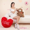 Thú bông gấu trái tim đỏ 2in1 - Quà tặng Valentine & 8/3, lông xù cao cấp, giá ưu đãi 160k 9