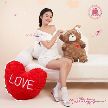 Thú bông gấu trái tim đỏ 2in1 - Quà tặng Valentine & 8/3, lông xù cao cấp, giá ưu đãi 160k 9 Thú bông gấu trái tim đỏ 2in1 - Quà tặng Valentine & 8/3, lông xù cao cấp, giá ưu đãi 160k 9