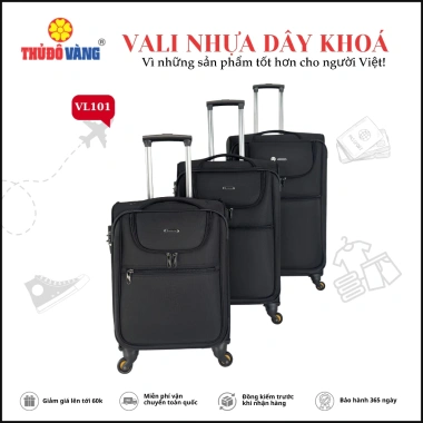 Thủ Đô Vàng Vali Vải Du Lịch 20/24/28 Chống Trộm Chống Va Đập VL105 VL103 VL101 - Giá Ưu Đãi 1.147.835 VND