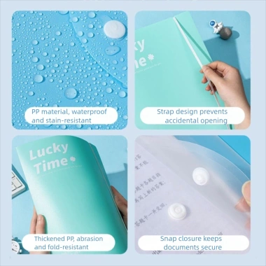 Thư mục A4 HAPPYLEAF 3 lỗ, chống bụi, chống nước, dung tích lớn - Giá 59.950₫ 5 Thư mục A4 HAPPYLEAF 3 lỗ, chống bụi, chống nước, dung tích lớn - Giá 59.950₫ 5