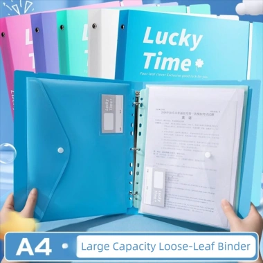 Thư mục A4 HAPPYLEAF 3 lỗ, chống bụi, chống nước, dung tích lớn - Giá 59.950₫ 6 Thư mục A4 HAPPYLEAF 3 lỗ, chống bụi, chống nước, dung tích lớn - Giá 59.950₫ 6