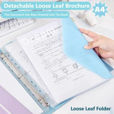 Thư mục ANDIN A4 - Dữ liệu sinh viên, túi giấy thi trong suốt, lá rời - Quà tặng 8