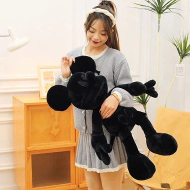 Thú Nhồi Bông Chuột Mickey Đen Lớn - Quà Tặng Sinh Nhật, Giá Ưu Đãi 329.000₫