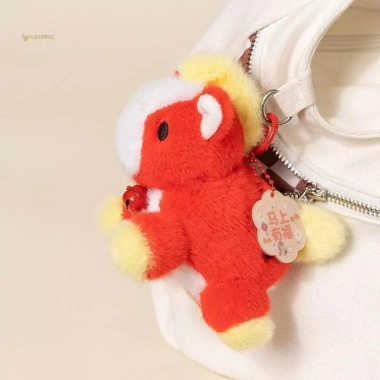 Thú Nhồi Bông Ngựa Dễ Thương Móc Khóa Pony Keychain Phụ Kiện Quà Tặng Năm Mới 3