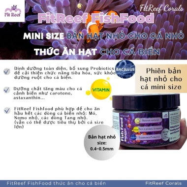 Thức ăn cá biển FitReef cao cấp - Dinh dưỡng toàn diện cho cá nước mặn, tinh dầu tỏi, giá 178.500 VND