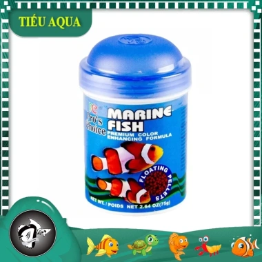 Thức ăn cá biển, nước mặn hủ 75g - Dinh dưỡng cao, giá ưu đãi 82.5k giảm từ 102k