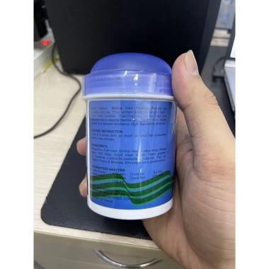Thức ăn cá biển, nước mặn hủ 75g - Dinh dưỡng cao, giá ưu đãi 82.5k giảm từ 102k