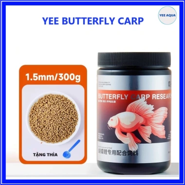 Thức ăn cá chép sư tử YEE Butterfly - Cám tăng trắng, lên vây vi không vàng nước 10