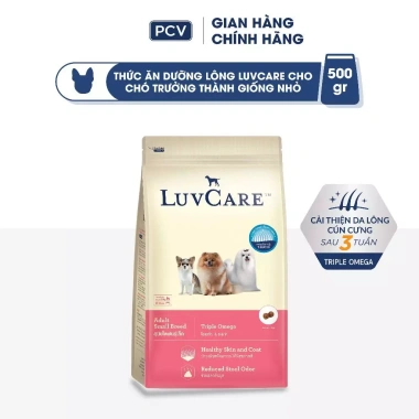 Thức ăn chó Luvcare 2kg hạt cho giống nhỏ - Tặng lược chải lông, giảm giá 60.300 VND 8