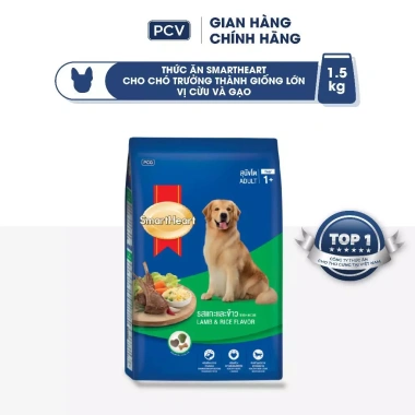 Thức ăn chó SmartHeart 1,5kg hạt vị bò, gà, gan & trứng - Tặng Nón + Yếm - Giá 107k 10 Thức ăn chó SmartHeart 1,5kg hạt vị bò, gà, gan & trứng - Tặng Nón + Yếm - Giá 107k 10