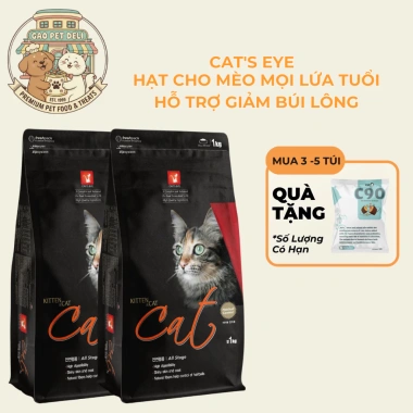 Thức ăn hạt Cat's eye 1Kg cho mèo mọi lứa tuổi giảm búi lông giá chỉ 120.000đ