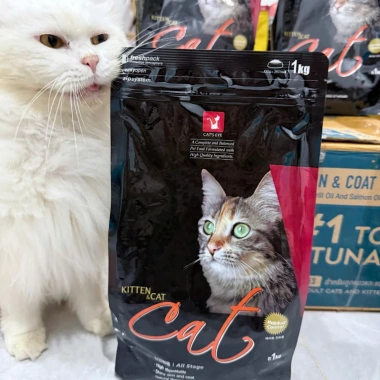 Thức ăn hạt Cat's eye 1Kg cho mèo mọi lứa tuổi giảm búi lông giá chỉ 120.000đ 2