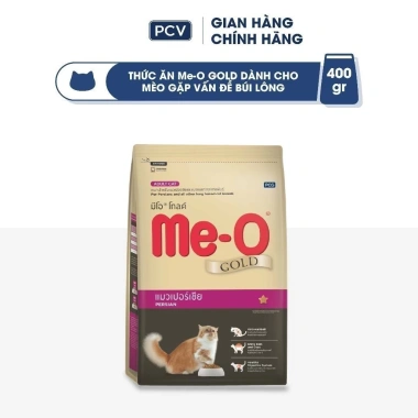 Thức ăn hạt Me-O Gold cao cấp 400g - Công thức chống búi lông cho mèo Persian - Giá chỉ 78.300 VND