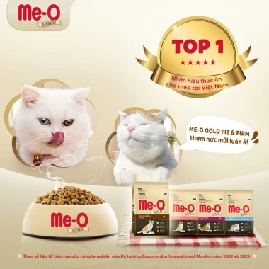 Thức ăn hạt Me-O Gold cao cấp 400g - Công thức chống búi lông cho mèo Persian - Giá chỉ 78.300 VND 3 Thức ăn hạt Me-O Gold cao cấp 400g - Công thức chống búi lông cho mèo Persian - Giá chỉ 78.300 VND 3