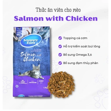 Thức ăn hạt mèo SNAPPY TOM 8kg topping cá cơm khô - Giá 429.000đ, giảm 21% 4 Thức ăn hạt mèo SNAPPY TOM 8kg topping cá cơm khô - Giá 429.000đ, giảm 21% 4