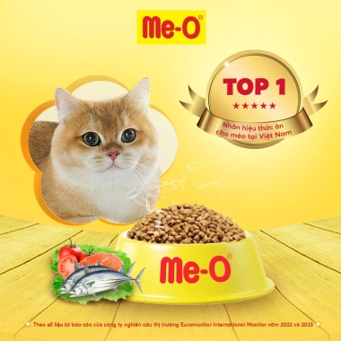 Thức ăn Me-O cho mèo con 1,1kg hạt cá biển và Tặng nón BH HĐ299k - Giá ưu đãi 125k